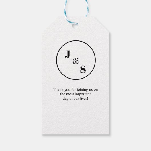 Liebe gelassen Pflanze Geschenk minimalistische Ga Geschenkanhänger (Rückseite)