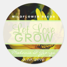 Liebe gelassen Sonnenblumenaufkleber anbauen