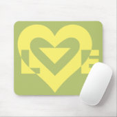 Liebe Gelb auf Sangengrün Mousepad (Mit Mouse)