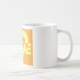 Liebe Gelb in Orange Kaffeetasse