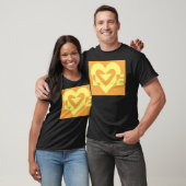 Liebe Gelb in Orange T-Shirt (Unisex)