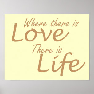 Liebe gelb poster