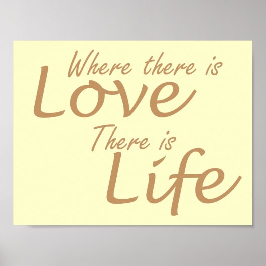 Liebe gelb poster (Vorne)