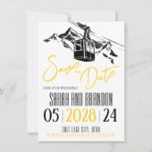 Liebe gelb save the date (Vorderseite)