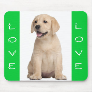 Liebe Gelber Labrador Retriever Welpe Hund Mauspad