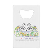 Liebe Geldbeutel Flaschenöffner (Vorderseite)