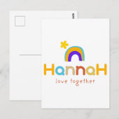 Liebe gemeinsam postkarte (Vorne/Hinten)