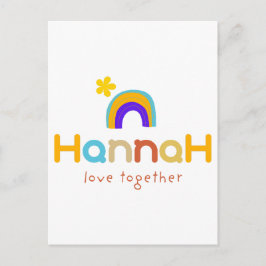 Liebe gemeinsam postkarte