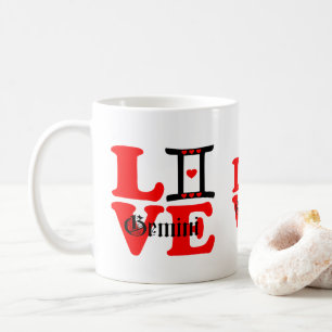 ♊ Liebe Gemini-Zodiac Sign Classic Kaffee Kaffeetasse