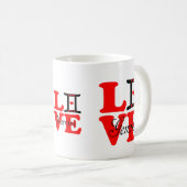 ♊ Liebe Gemini-Zodiac Sign Classic Kaffee Kaffeetasse (VorderseiteRechts)