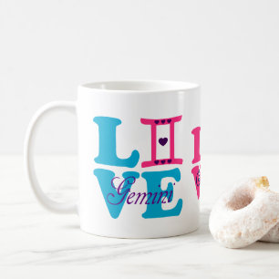 ♊ Liebe Gemini-Zodiac Sign Classic Kaffee Kaffeetasse