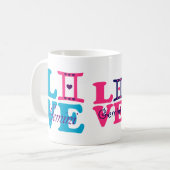♊ Liebe Gemini-Zodiac Sign Classic Kaffee Kaffeetasse (Vorderseite Links)