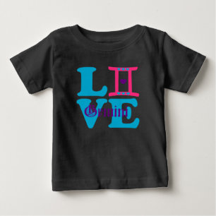 ♊ Liebe Gemini-Zodiac Sign Raglan Baseball Baby T-shirt