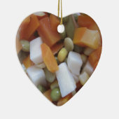 Liebe Gemischtes Gemüse Keramikornament (Rechts)