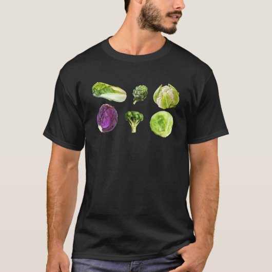 Liebe Gemüse Grüne Gemüse Süße Gesunde Salat F T-Shirt (Vorderseite)