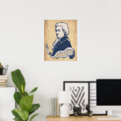 Liebe = Genius - Mozart Poster (Heimbüro)