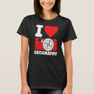 Liebe Geografie Student Geografische Geografie Tea T-Shirt