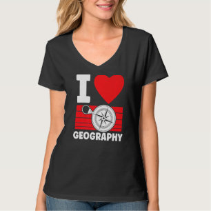 Liebe Geografie Student Geografische Geografie Tea T-Shirt