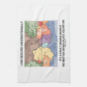 Liebe Geologie bedingungslos fehleranreißend Geschirrtuch (Vertikal)