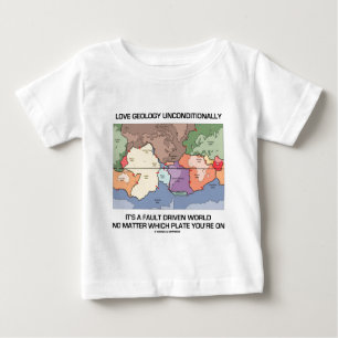 Liebe-Geologie-unbedingt Störung gefahrene Welt Baby T-shirt