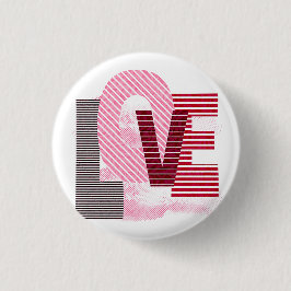 Liebe Geometric Magenta Letter Button
