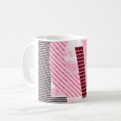 Liebe Geometric Magenta Letter Kaffeetasse (Vorderseite Links)