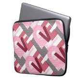 Liebe Geometric Magenta Letter Laptopschutzhülle (Vorderseite Links)