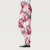 Liebe Geometric Magenta Letter Leggings (Links)