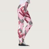Liebe Geometric Magenta Letter Leggings (Rechts)