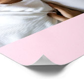 Liebe | Geometrisches Personalisiertes Foto für Ro Poster (Ecke)