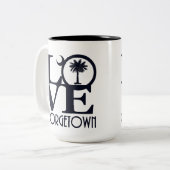 LIEBE Georgetown SC 15oz Zweifarbige Tasse (Vorderseite Links)