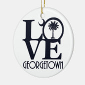 LIEBE Georgetown SC Keramik Ornament (Links)