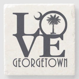 LIEBE Georgetown SC Steinuntersetzer