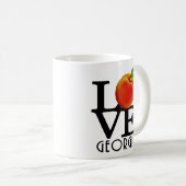 LIEBE Georgia 11oz Kaffeetasse (VorderseiteRechts)
