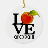 LIEBE Georgien Keramik Ornament (Vorne)