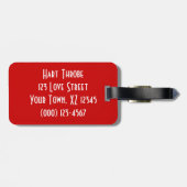 Liebe Gepäckanhänger (Rückseite horizontal)