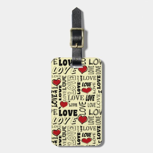 Liebe Gepäckanhänger (Vorderseite vertikal)