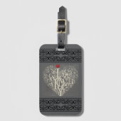 Liebe Gepäckmarke Gepäckanhänger (Vorderseite Vertikal)