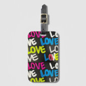 Liebe Gepäckmarke Gepäckanhänger (Vorderseite Vertikal)