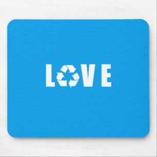 Liebe gerecycelt mousepad