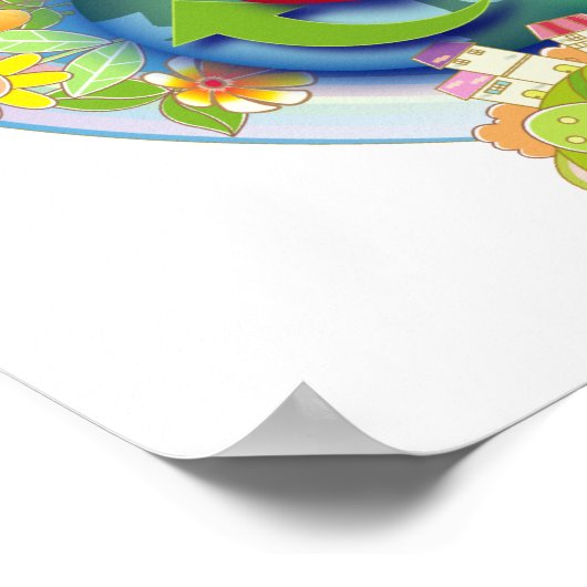 Liebe gerecycelt poster (Ecke)