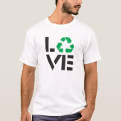 Liebe gerecycelt T-Shirt (Vorderseite)