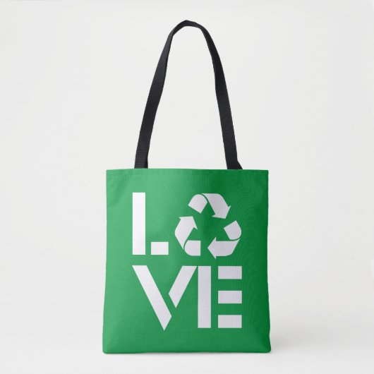 Liebe gerecycelt tasche (Vorderseite)