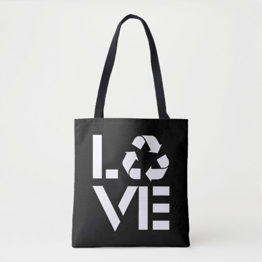 Liebe gerecycelt tasche (Vorderseite)