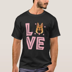 Liebe German Shepherd Dog Niedlich Valentines Grap T-Shirt