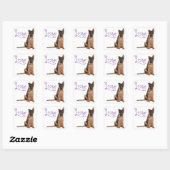 Liebe German Shepherd Puppy Dog Stickers (Blatt)