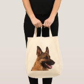 Liebe German Shepherd Welpe Dog Grocery Tote Beute Tragetasche (Vorderseite (Produkt))
