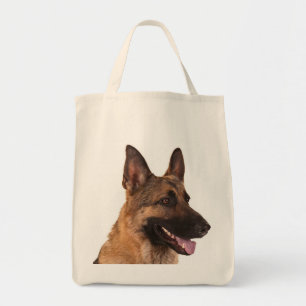 Liebe German Shepherd Welpe Dog Grocery Tote Beute Tragetasche