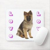 Liebe German Shepherd Welpe Hund Computer Mousepad (Mit Mouse)