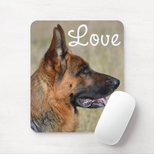 Liebe German Shepherds Welpe Hund Mousepad (Mit Mouse)